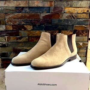 Aldo Shoes - Suade Stone Color Chelsea Boots